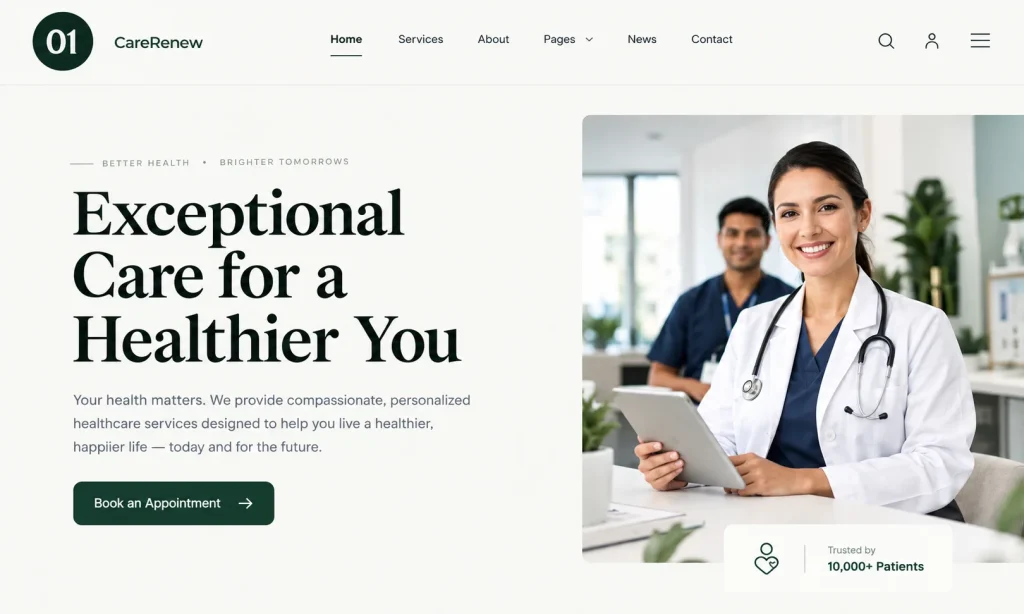 A Website That Brings In Patients